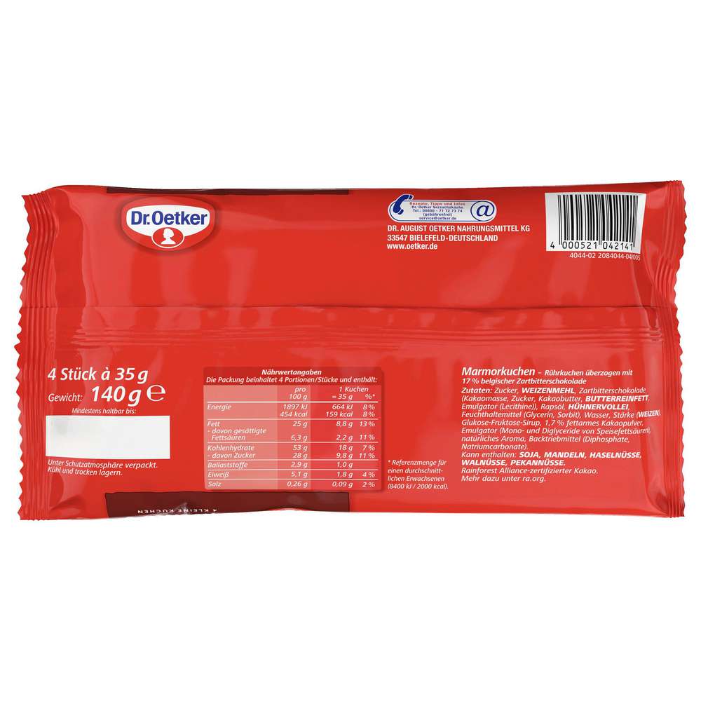 Produktabbildung Dr. Oetker Kleine Marmorkuchen