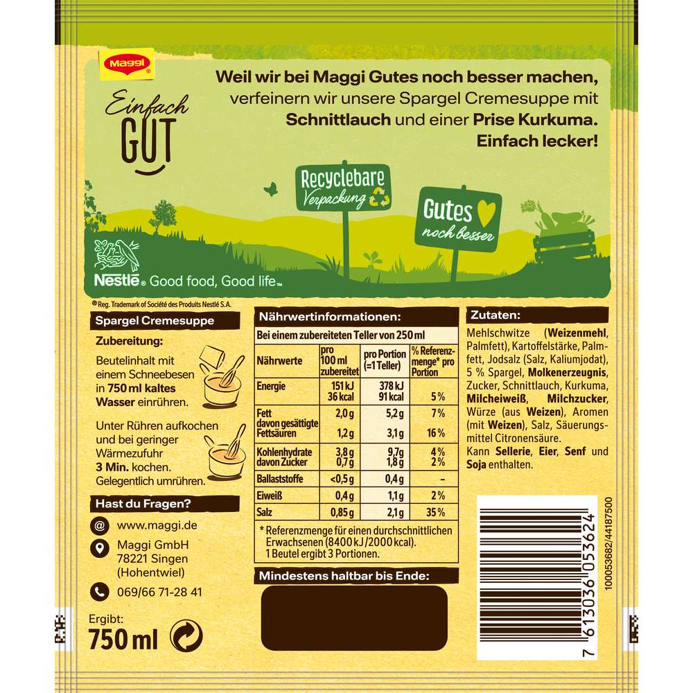 Produktabbildung Maggi Guten Appetit Suppe, Spargel Creme