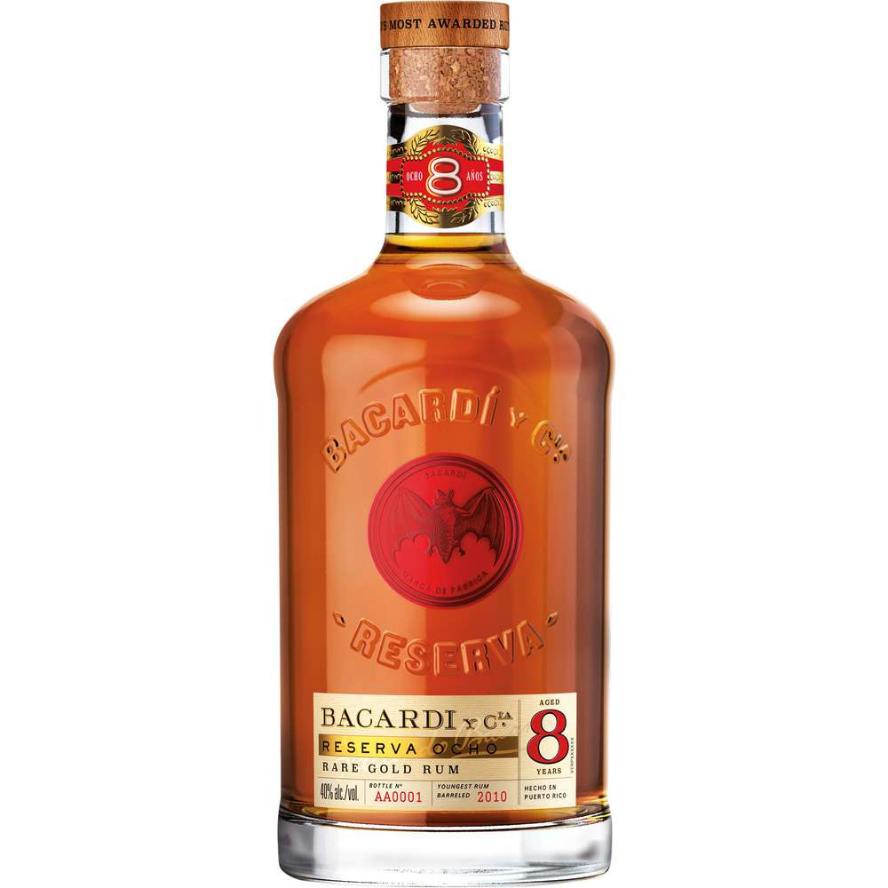 Produktabbildung Bacardi 8 Jahre Reserva Ocho Rum 40%