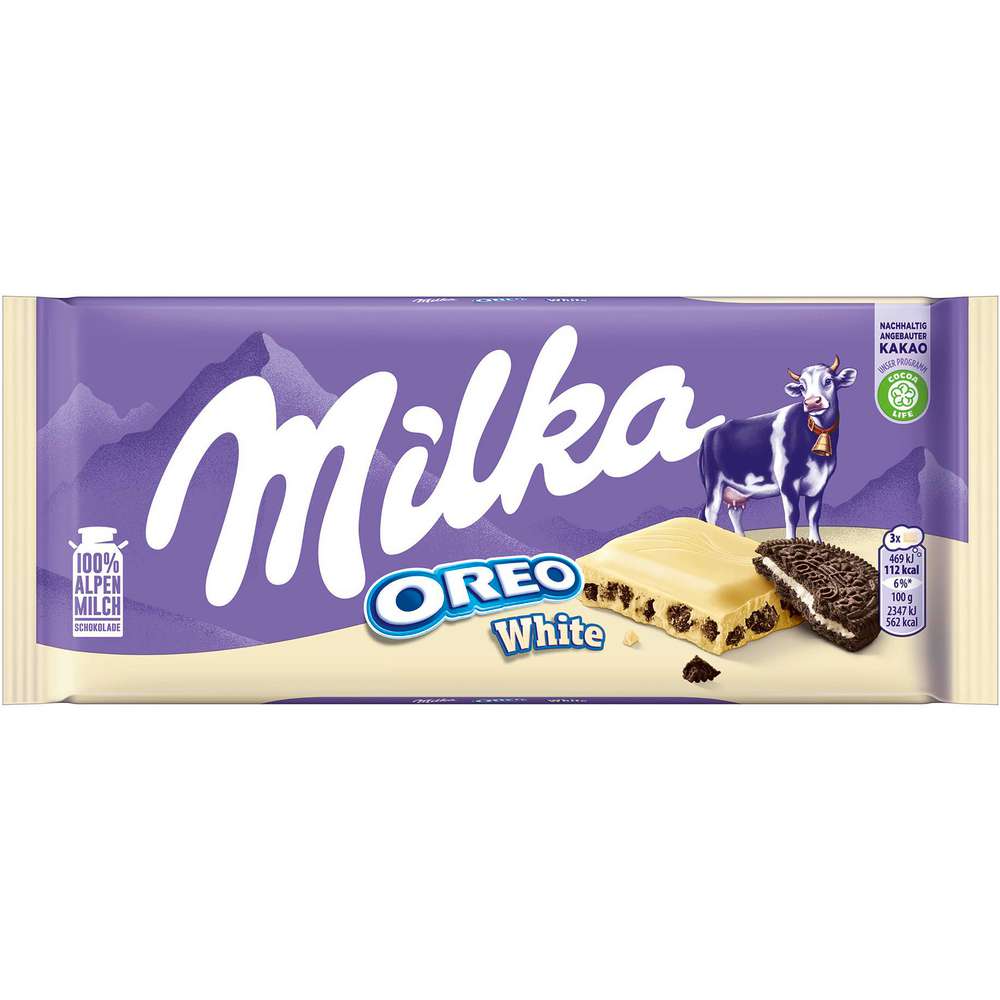 Produktabbildung Milka Tafelschokolade, Oreo white