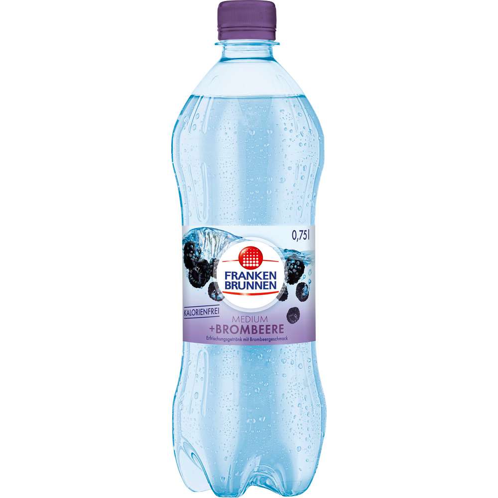 Produktabbildung Franken Brunnen Mineralwasser Medium + Brombeere