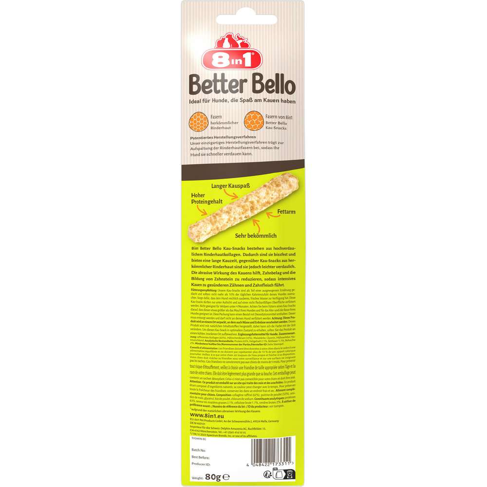 Produktabbildung Tetra Hunde-Snack Better Bello, 8in1 Chicken Roll