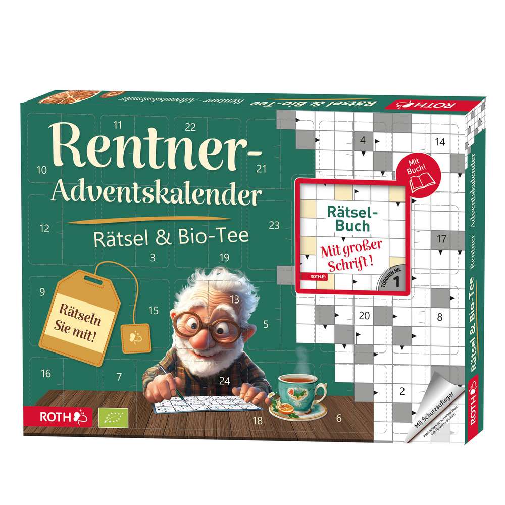 Produktabbildung Roth Rentner-Adventskalender, Rätsel & Bio-Tee