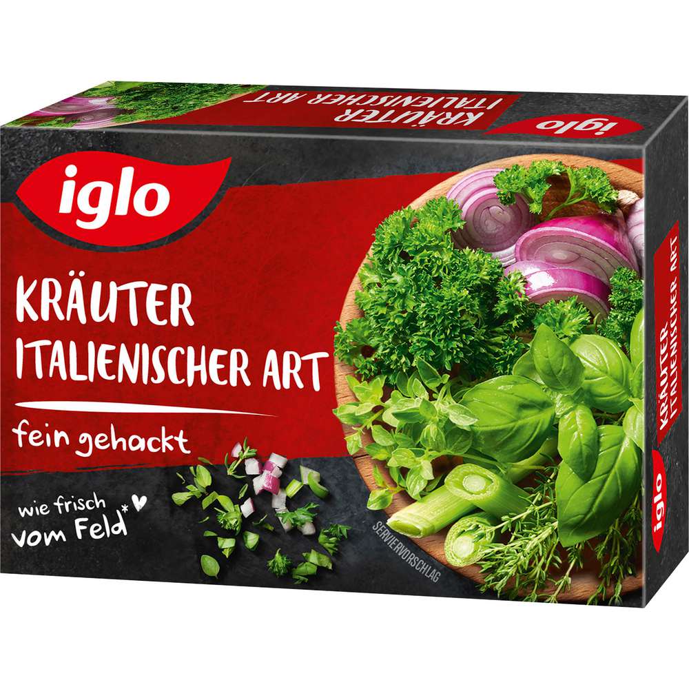Produktabbildung Iglo Kräuter Italienischer Art, fein gehackt tiefgekühlt
