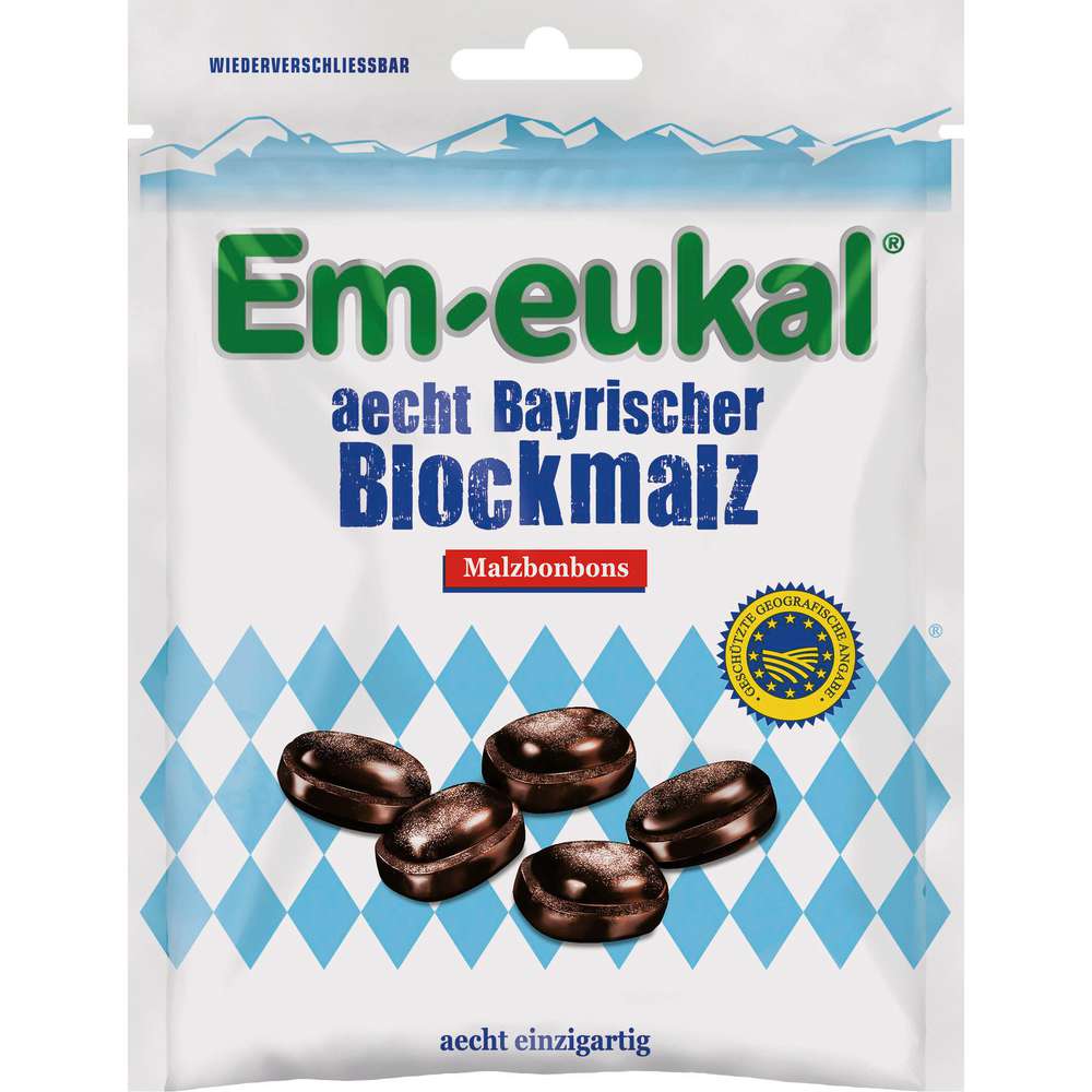 Produktabbildung Em-Eukal aecht Bayrischer Blockmalz, Malzbonbons