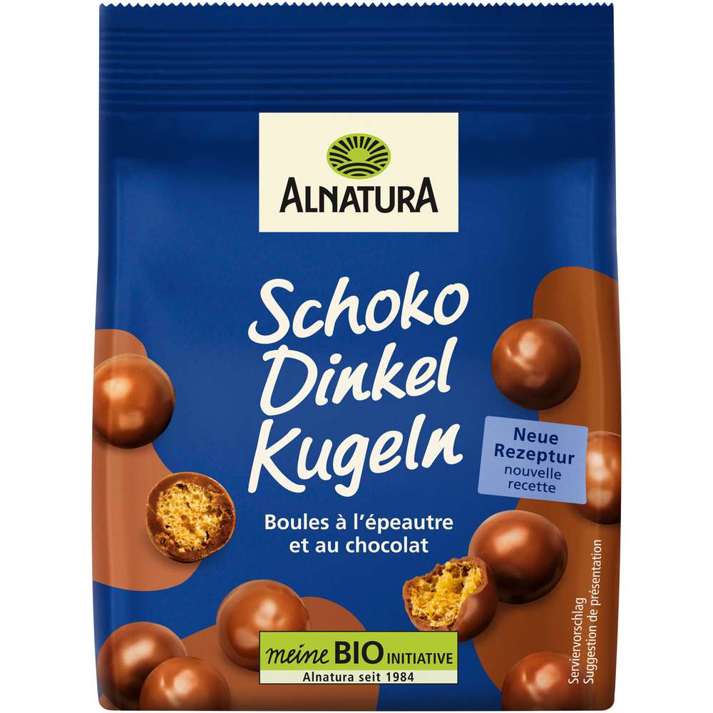 Produktabbildung Alnatura Bio Schoko-Dinkelkugeln Vollmilch