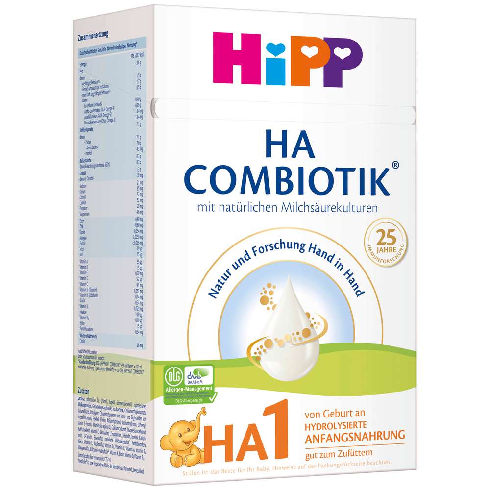 Produktabbildung Hipp Anfangsmilch Combiotik HA1 