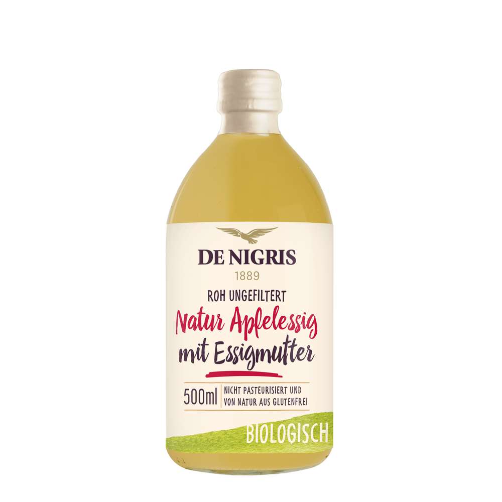 Produktabbildung De Nigris Naturapfelessig mit Essigmut.