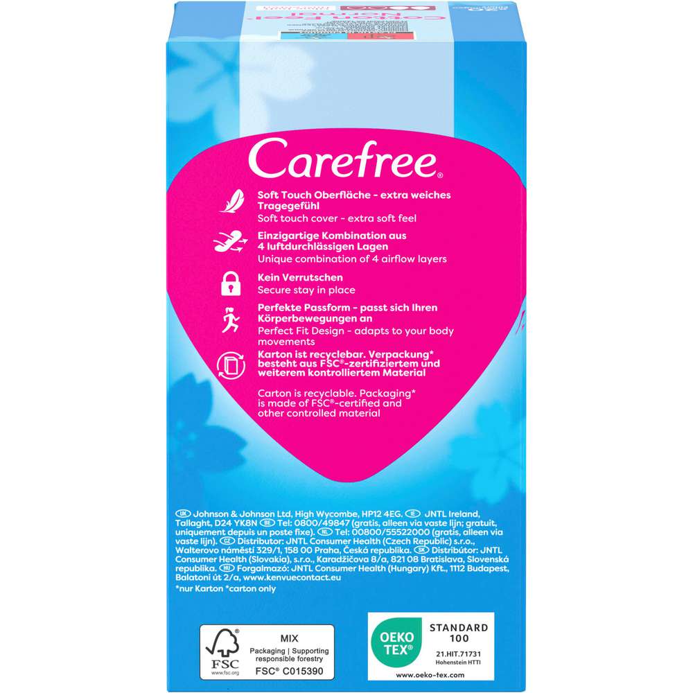 Produktabbildung Carefree Slipeinlagen Cotton Feel Normal ohne Duft, 20er