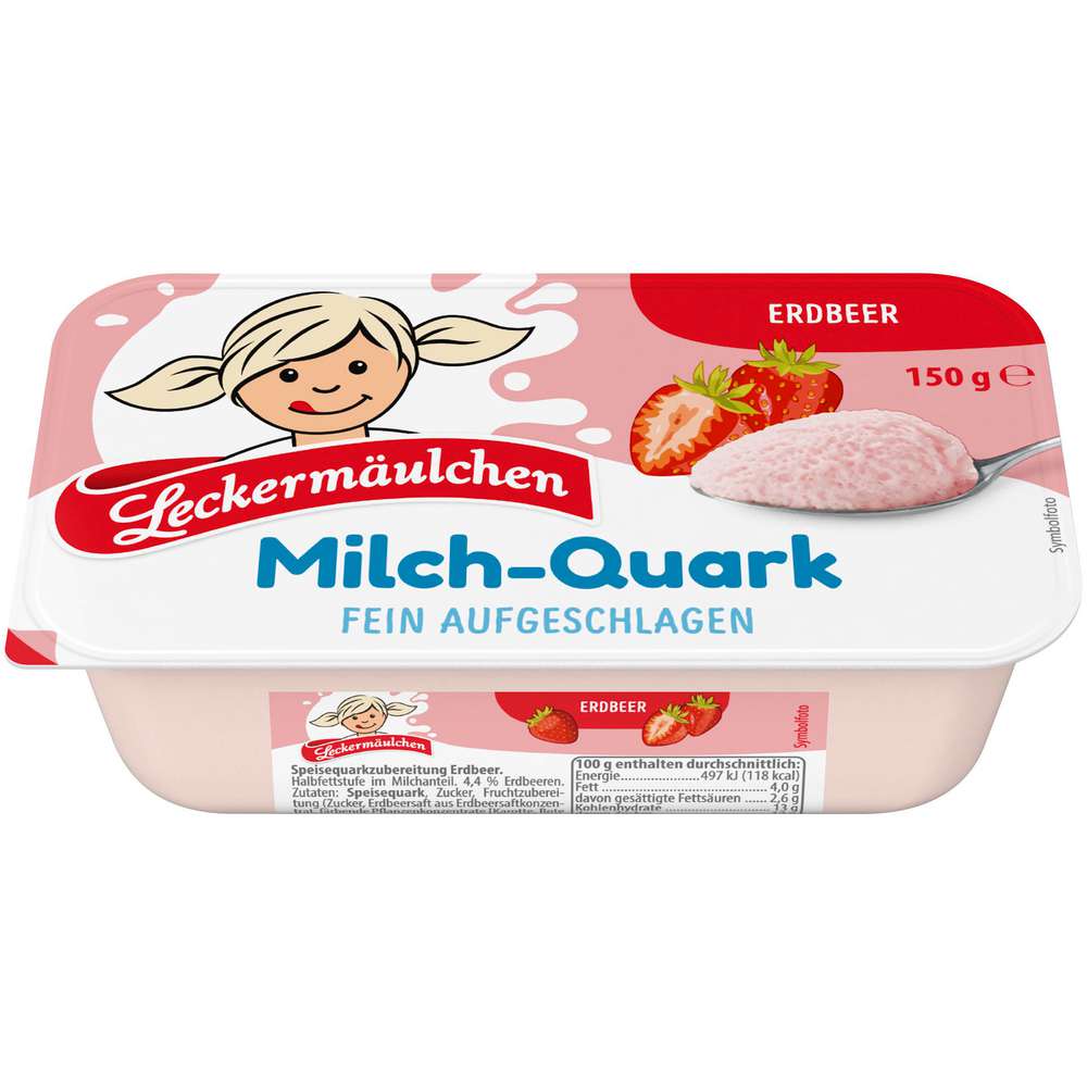 Produktabbildung Leckermäulchen Milchquark, Erdbeere