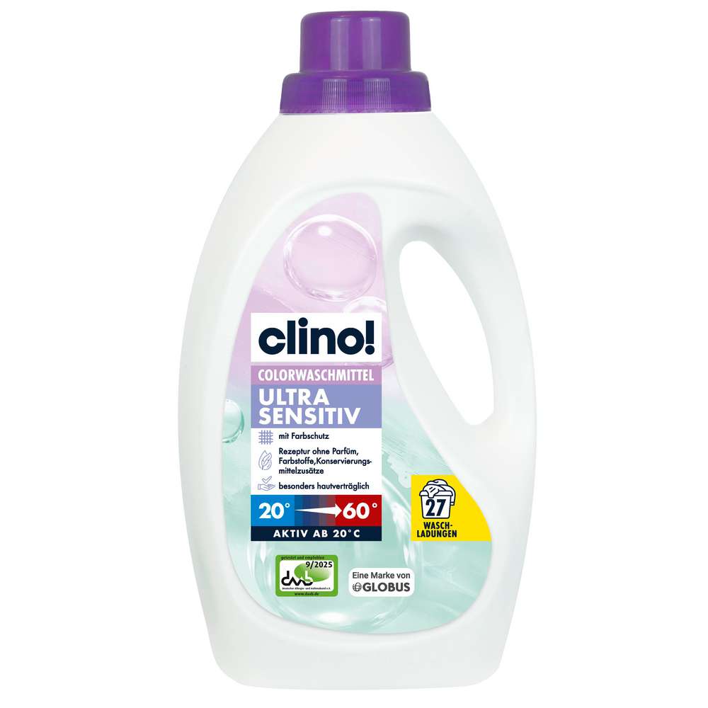 Produktabbildung clino! Color-Waschmittel, flüssig, Ultra Sensitiv