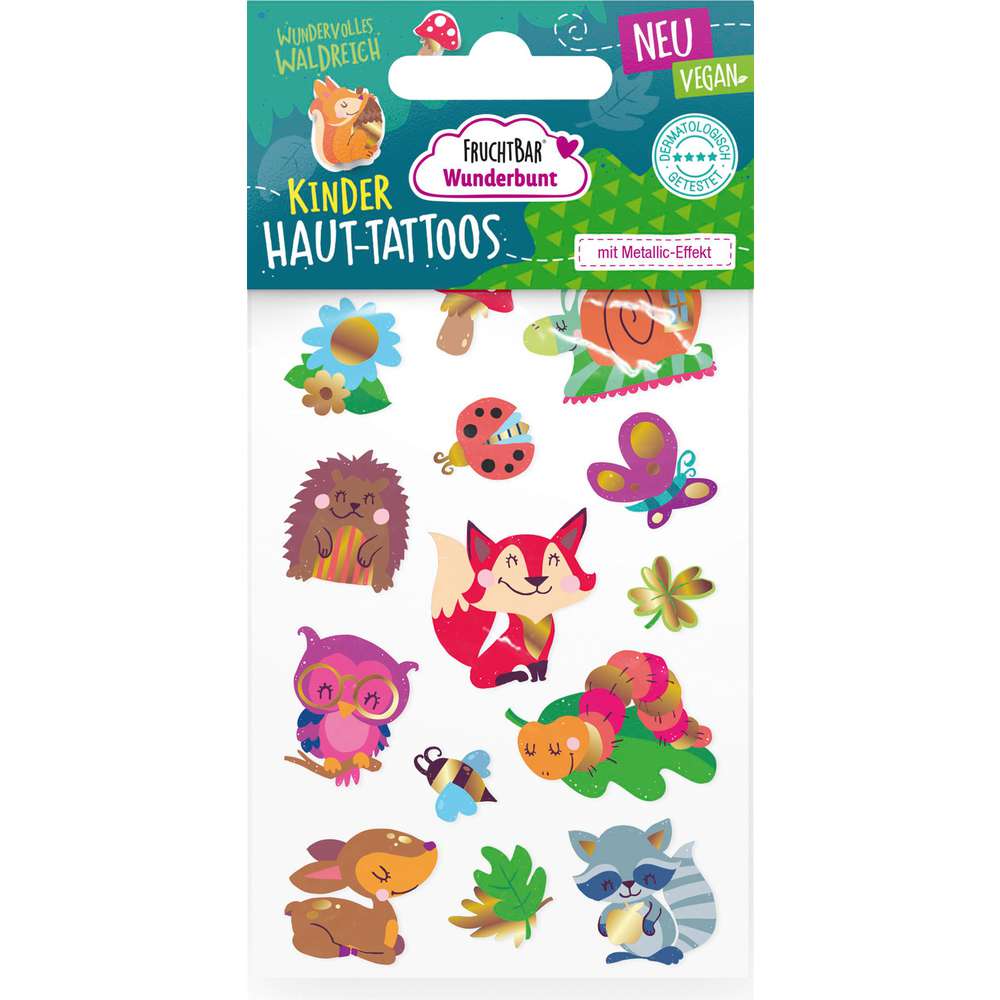Produktabbildung Fruchtbar Wunderbunt Haut-Tattoos Waldreich