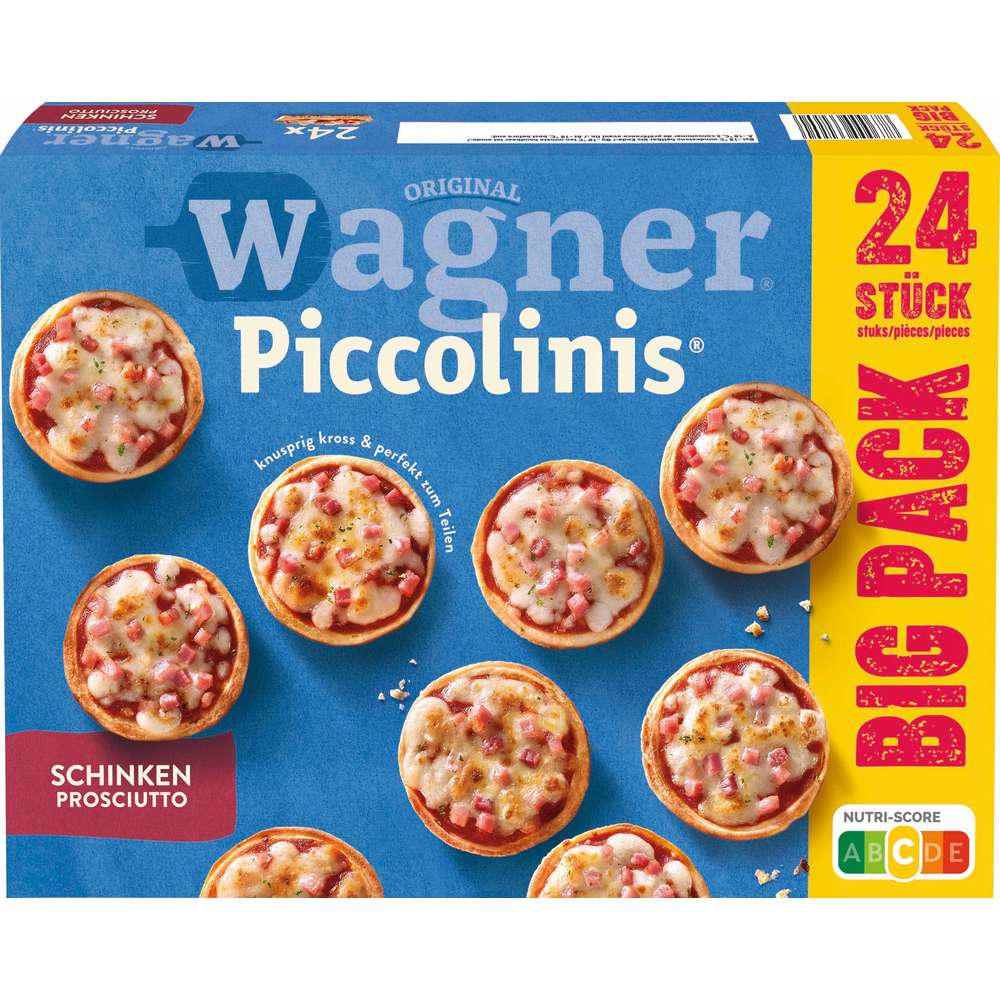 Produktabbildung Wagner Piccolinis Schinken Big Pack, tiefgekühlt