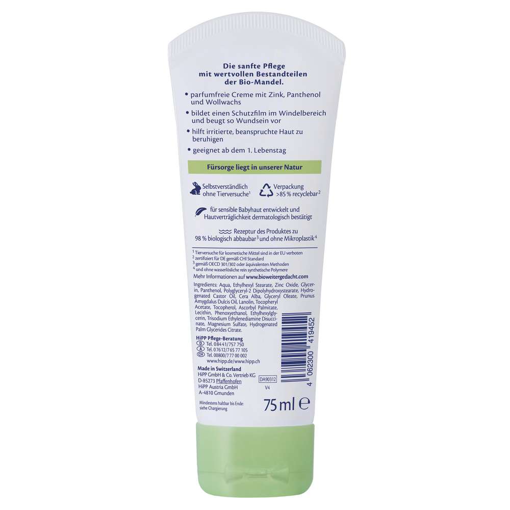 Produktabbildung Hipp Baby Wundschutzcreme, Sensitive