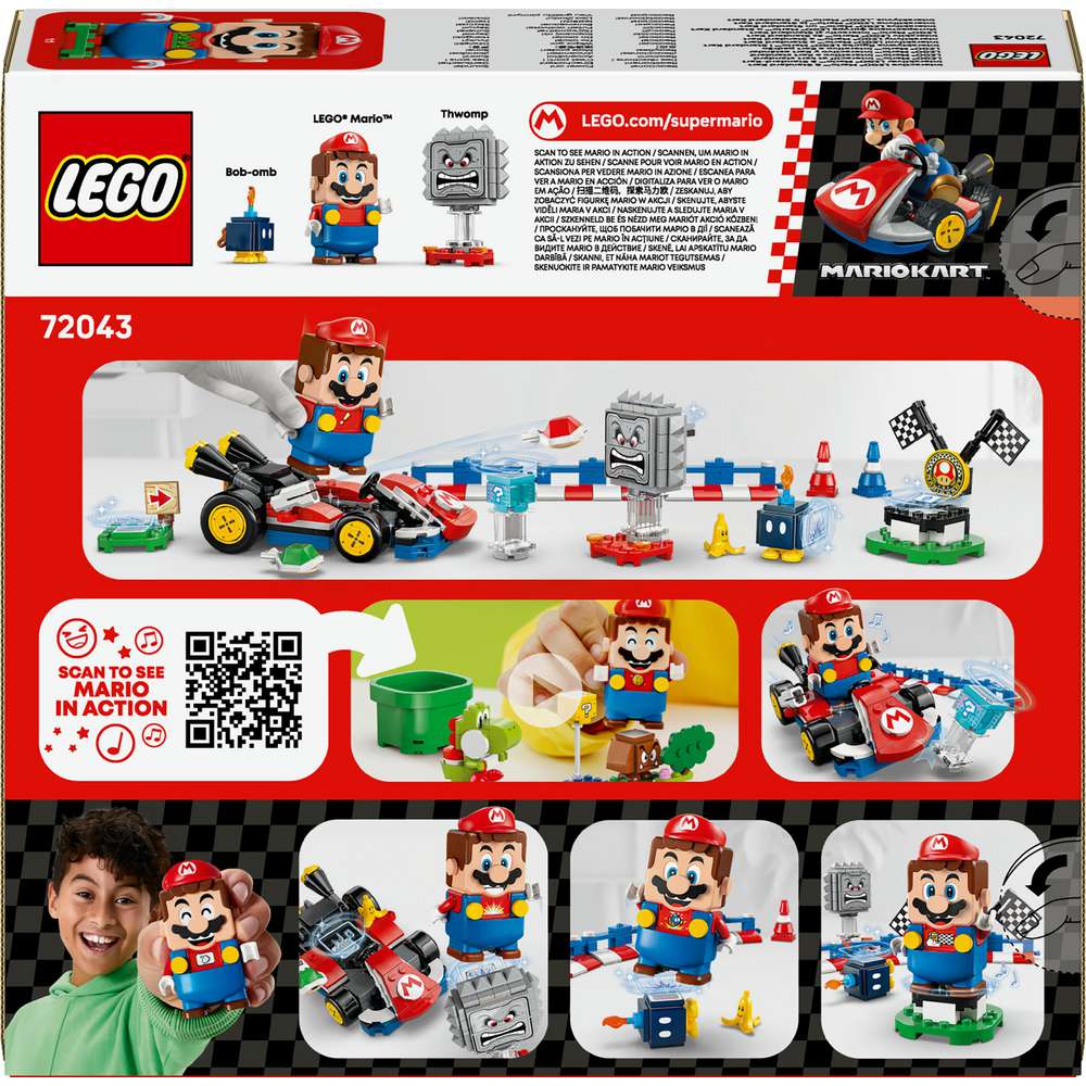Produktabbildung Lego LEGO Super Mario: Mario Kart – Interaktiver LEGO Mario & Standard-Kart 72043