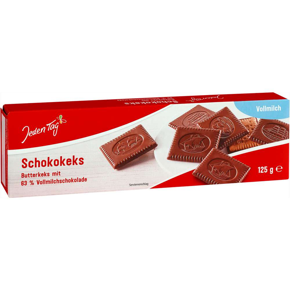 Produktabbildung Jeden Tag Schokokekse, Vollmilch