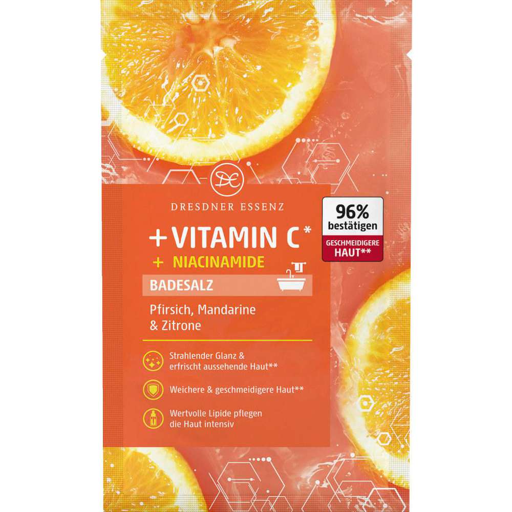 Produktabbildung Dresdner Essenz Badesalz Skin, Vitamin C