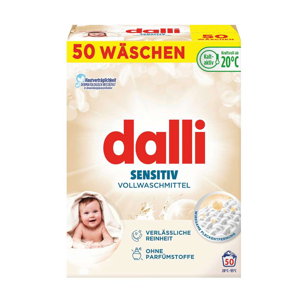 Produktabbildung Dalli Voll-Waschmittel Pulver, Sensitiv