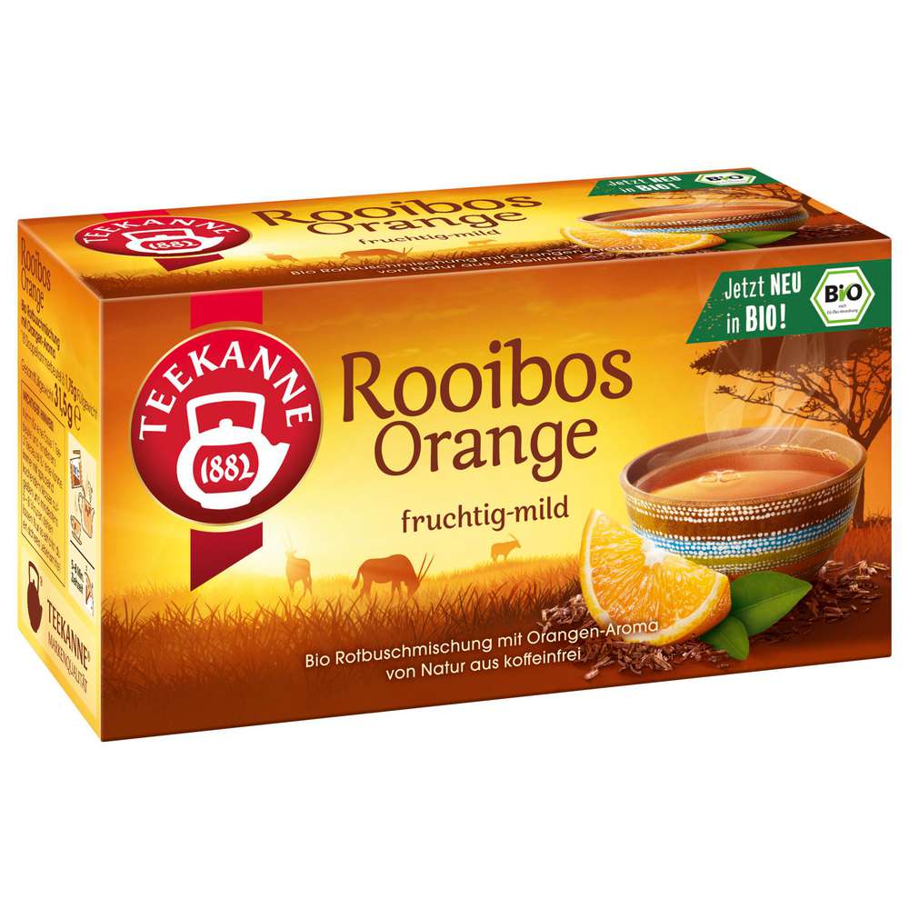 Produktabbildung Teekanne Bio Rooibos Tee, Orange
