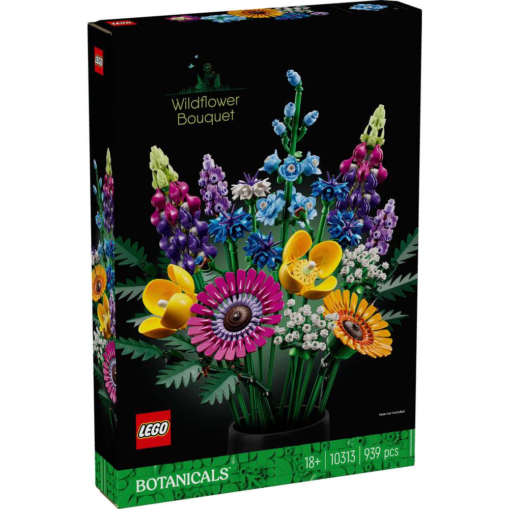 Produktabbildung Lego LEGO Botanicals Wildblumenstrauß - Kunstblumen Set für Erwachsene 10313