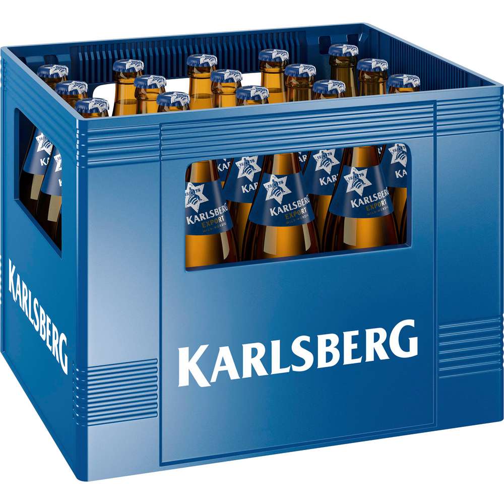 Produktabbildung Karlsberg Export Bier, mild-würzig, 5,5 % (20x 0,500 Liter)