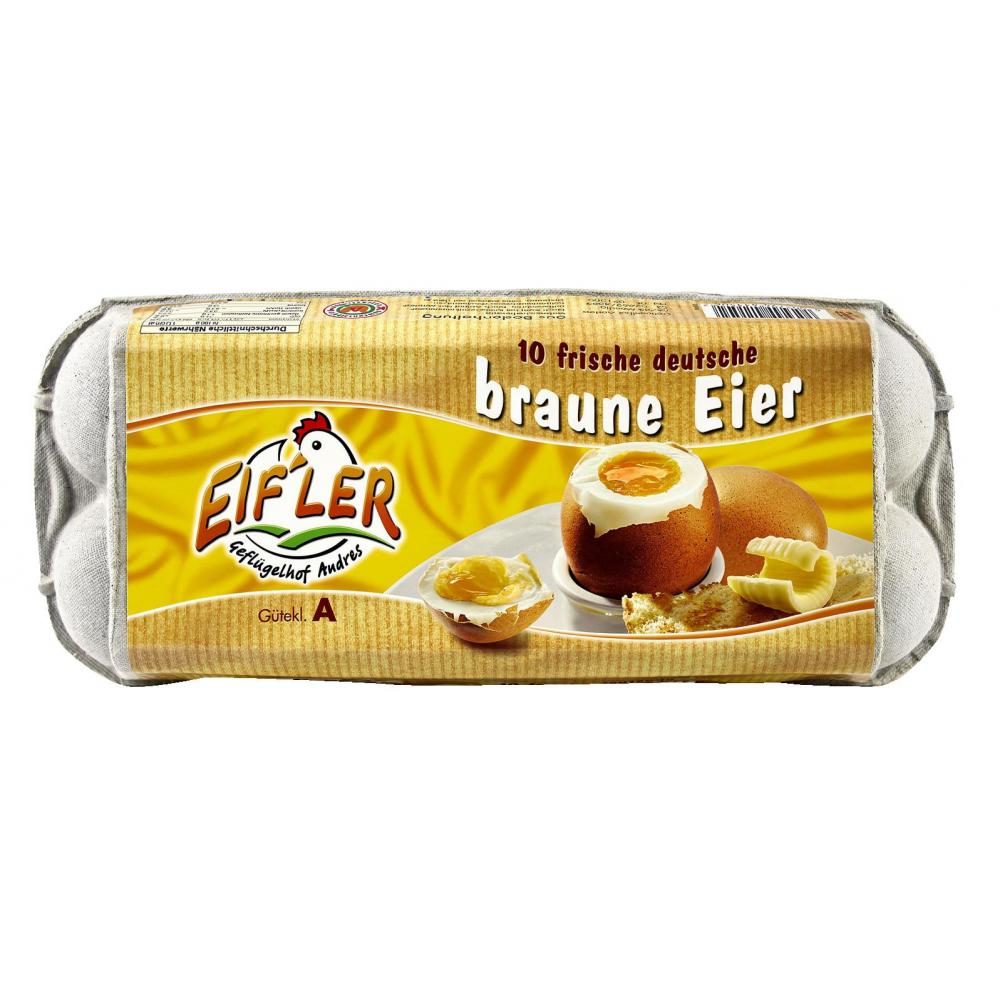 Produktabbildung keine Marke Geflügelhof Andres Frische Eier, 10er-Pack