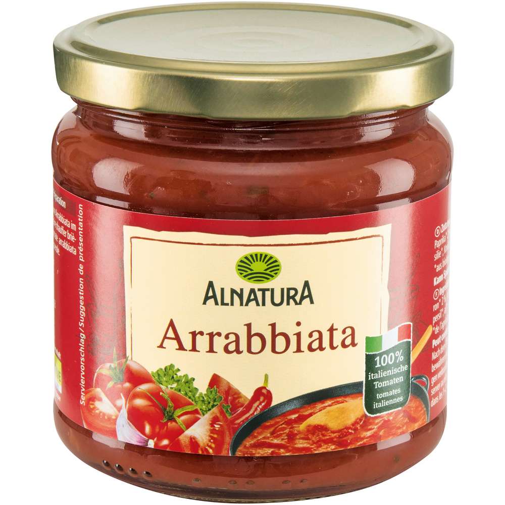 Produktabbildung Alnatura Bio Tomatensoße, Arrabbiata
