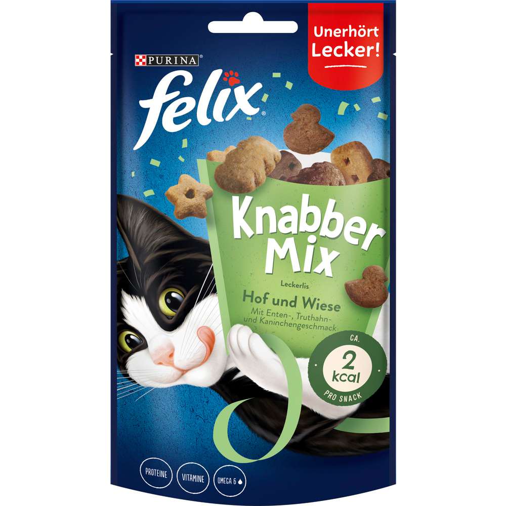 Produktabbildung Felix Katzen-Snack Knabbermix Hof & Wiese