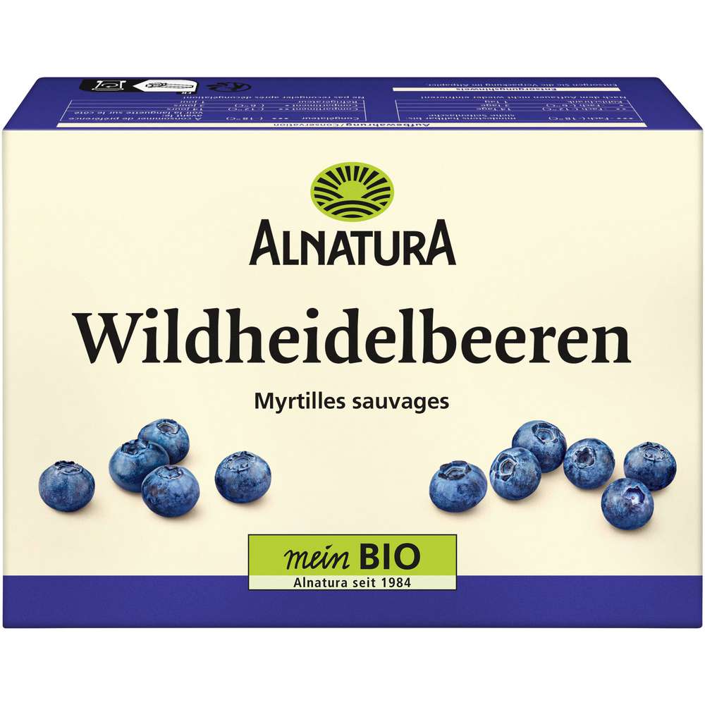 Produktabbildung Alnatura Bio Heidelbeeren, tiefgekühlt