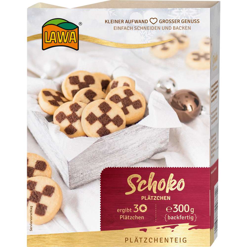 Produktabbildung Lawa Plätzchenteig, Schoko