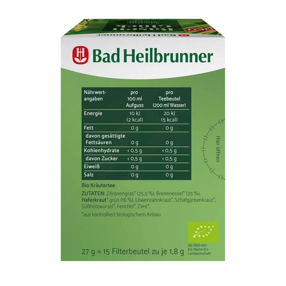Produktabbildung Bad Heilbrunner Bio Kräutertee Naturliebe, Basen Glück