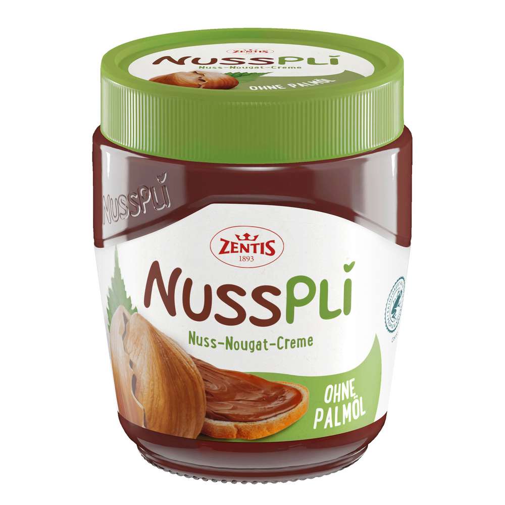 Produktabbildung Zentis Nusspli Nuss-Nougat-Creme ohne Palmöl