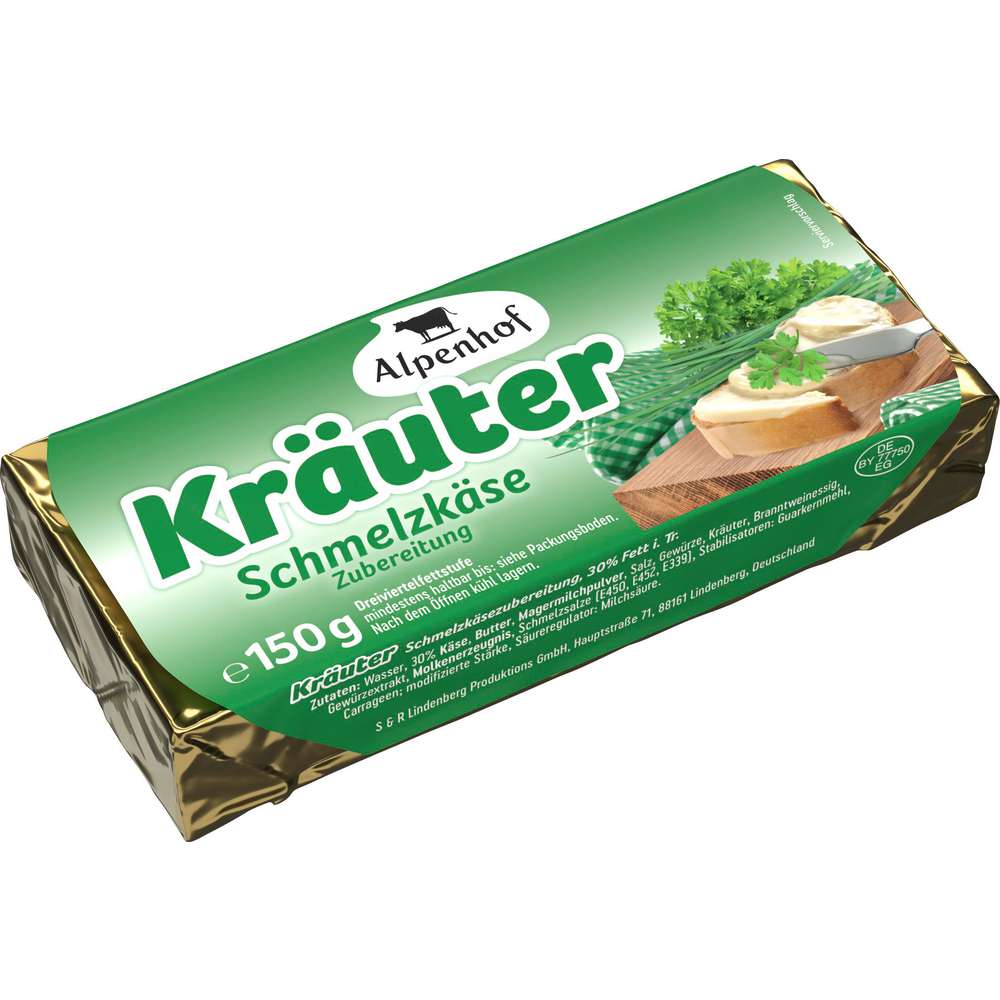 Produktabbildung Alpenhof Schmelzkäse, Kräuter