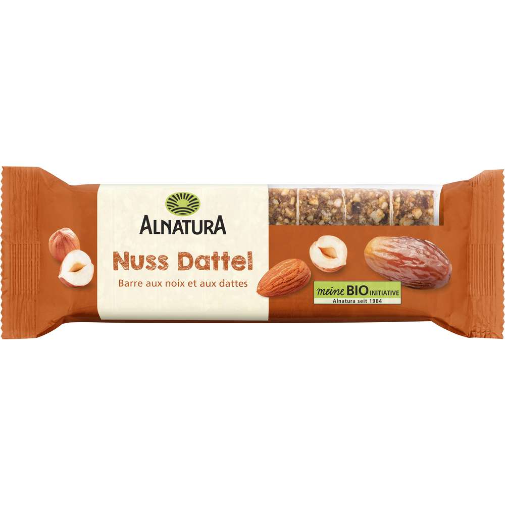 Produktabbildung Alnatura Bio Fruchtschnitte, Nuss-Dattel