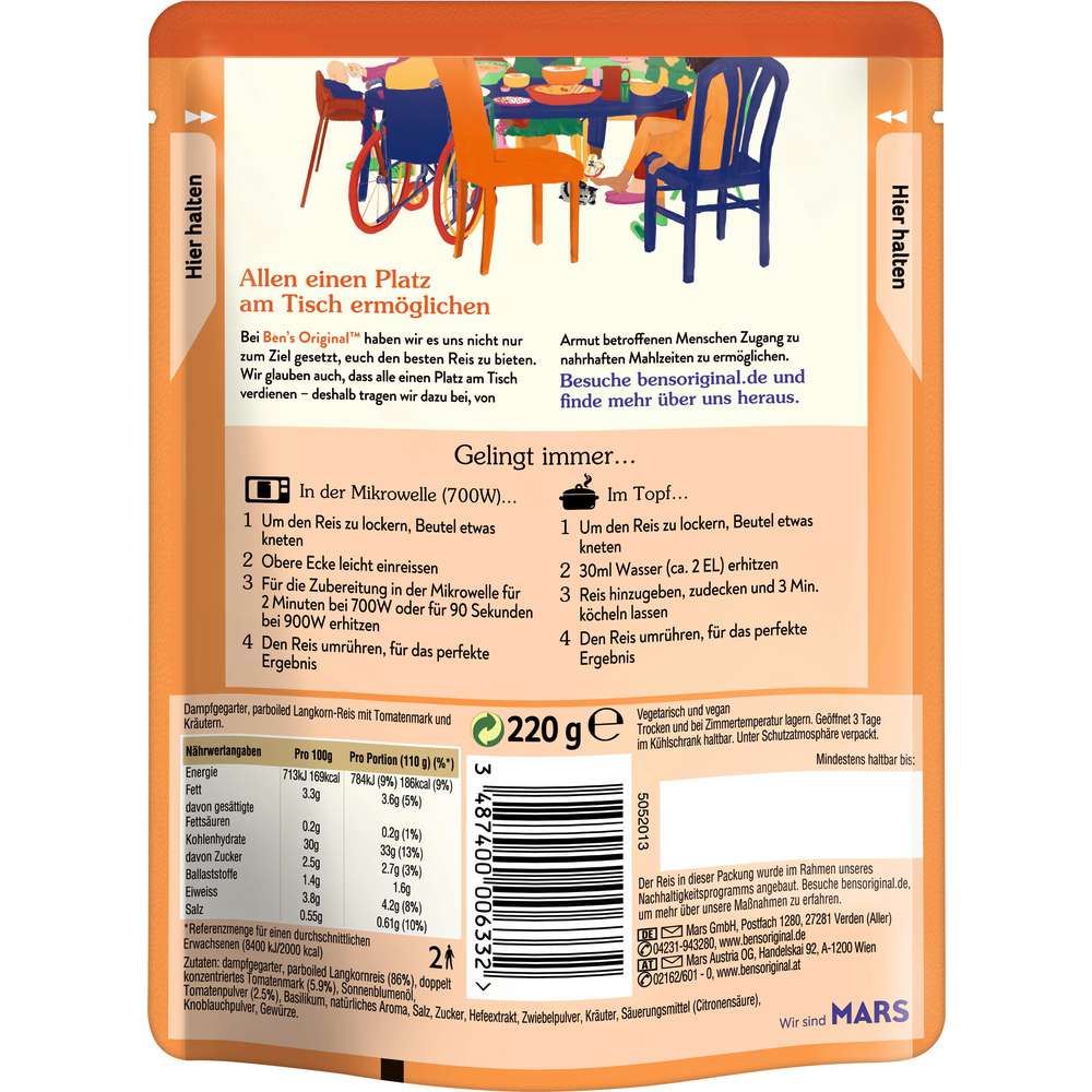 Produktabbildung BEN'S ORIGINAL Express Reis, Mediterran