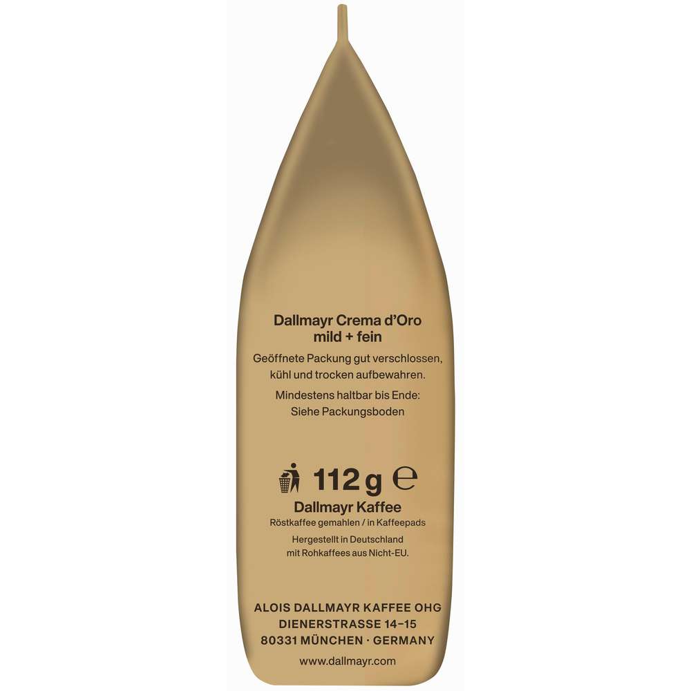 Produktabbildung Dallmayr Kaffeepads Crema d'Oro, mild & fein