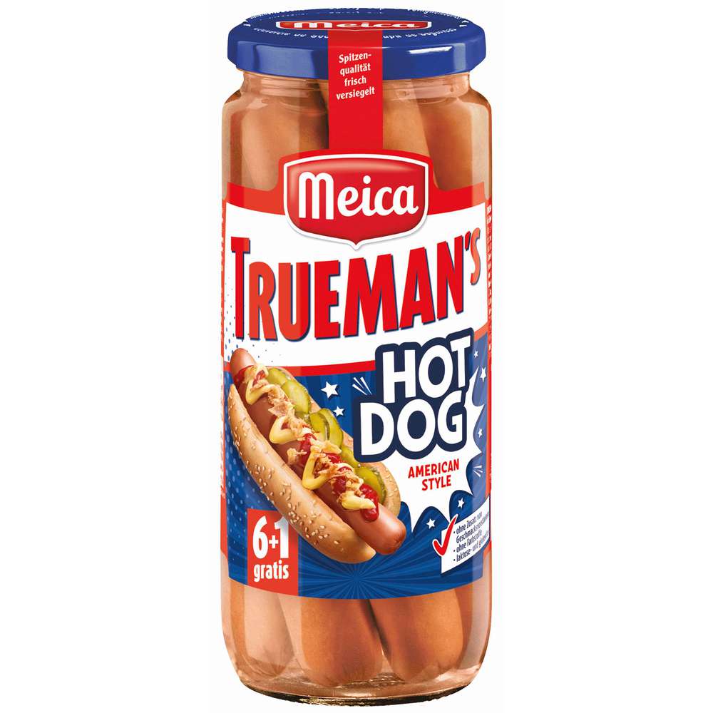 Produktabbildung Meica Trueman's American Style Hot Dog Würstchen