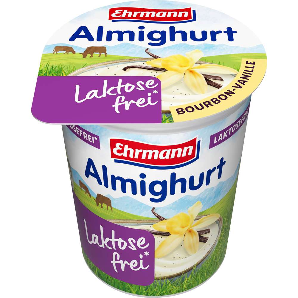 Produktabbildung Ehrmann Joghurt Almighurt Laktosefrei, Bourbon-Vanille