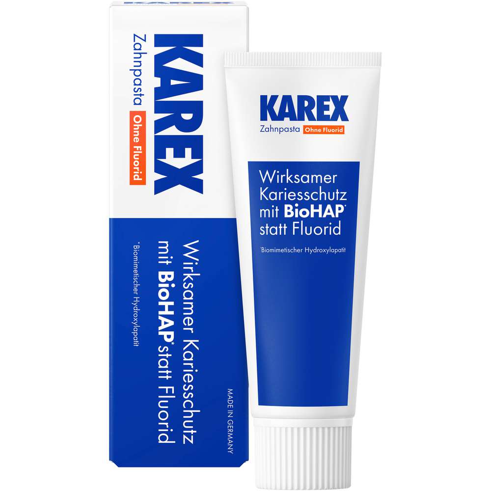 Produktabbildung KAREX Zahnpasta ohne Fluorid 