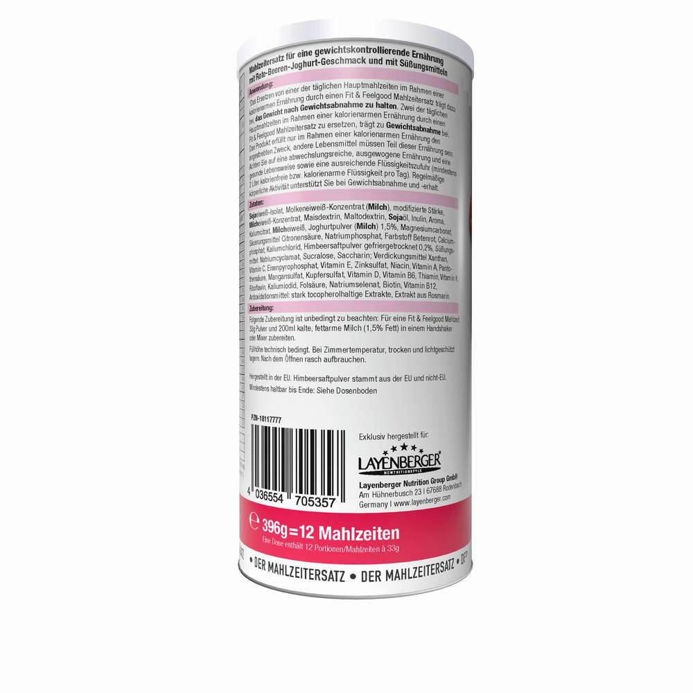 Produktabbildung Layenberger Mahlzeitenersatz Fit + Feelgood, Rote Beeren-Joghurt