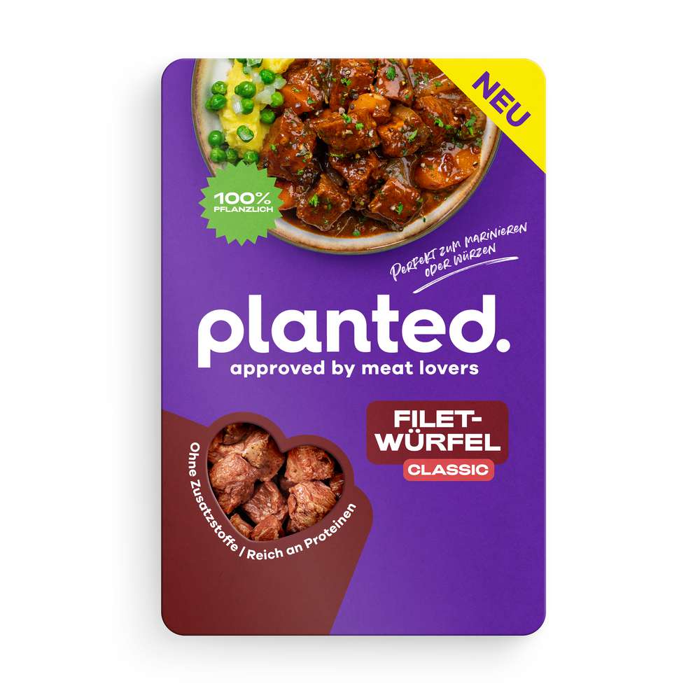 Produktabbildung Planted Filetwürfel Classic, vegan