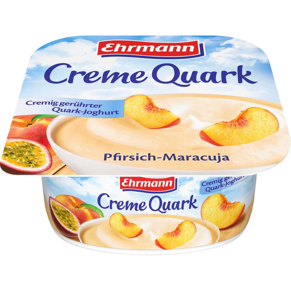 Produktabbildung Ehrmann Creme Quark, Pfirsich-Maracuja