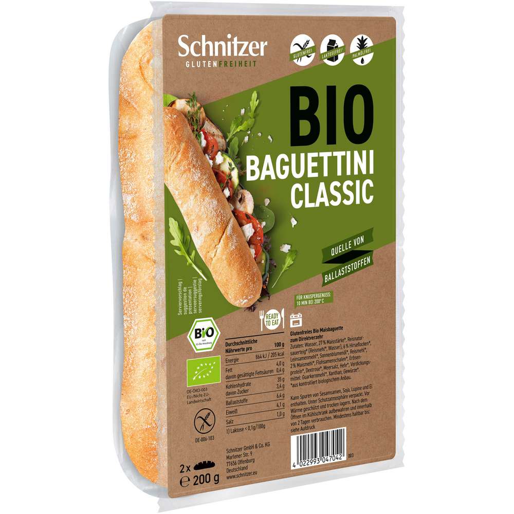 Produktabbildung Schnitzer Bio Baguettini, Bianco