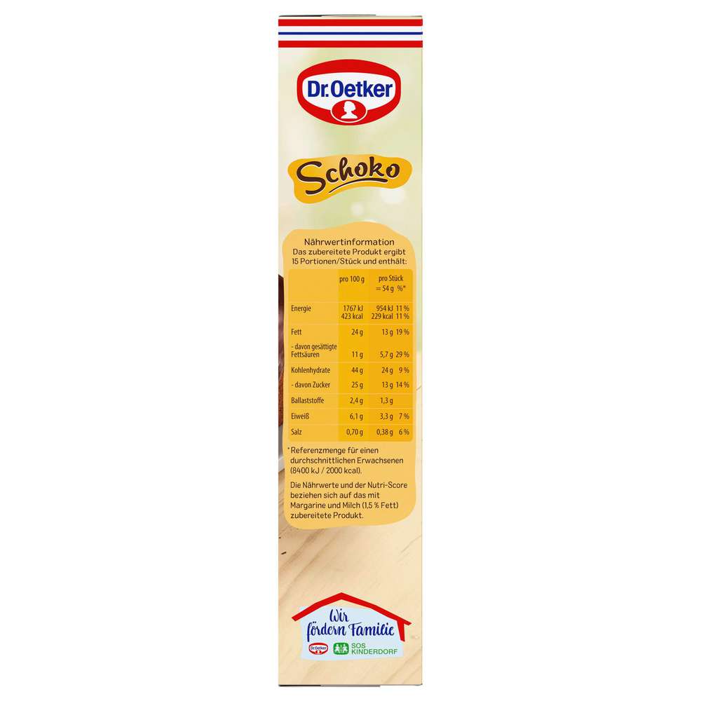 Produktabbildung Dr. Oetker Backmischung Schokokuchen
