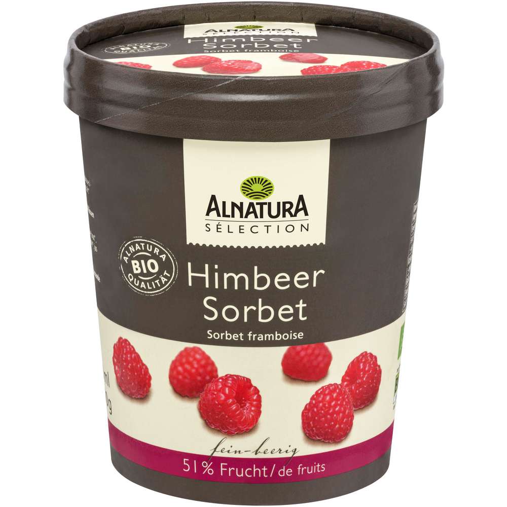 Produktabbildung Alnatura Bio Eis Sorbet, Himbeere