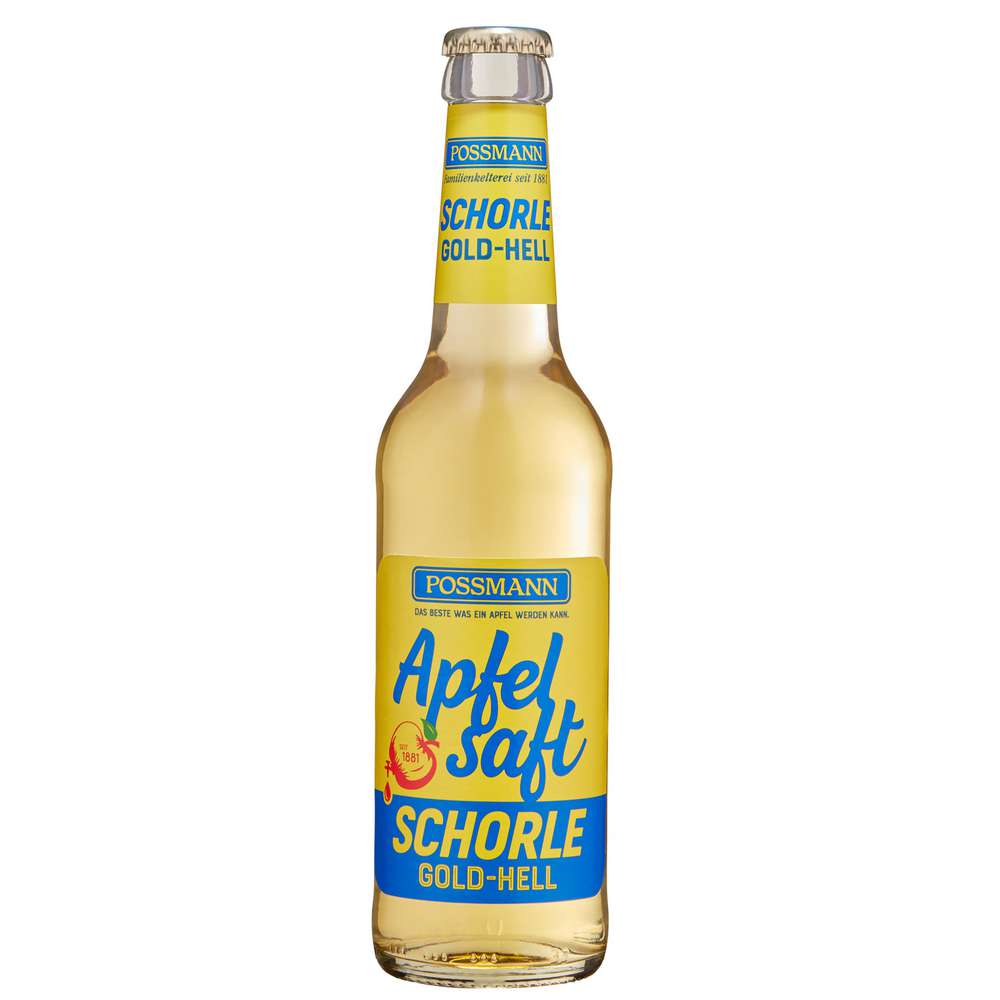Produktabbildung Possmann Apfelschorle goldhell