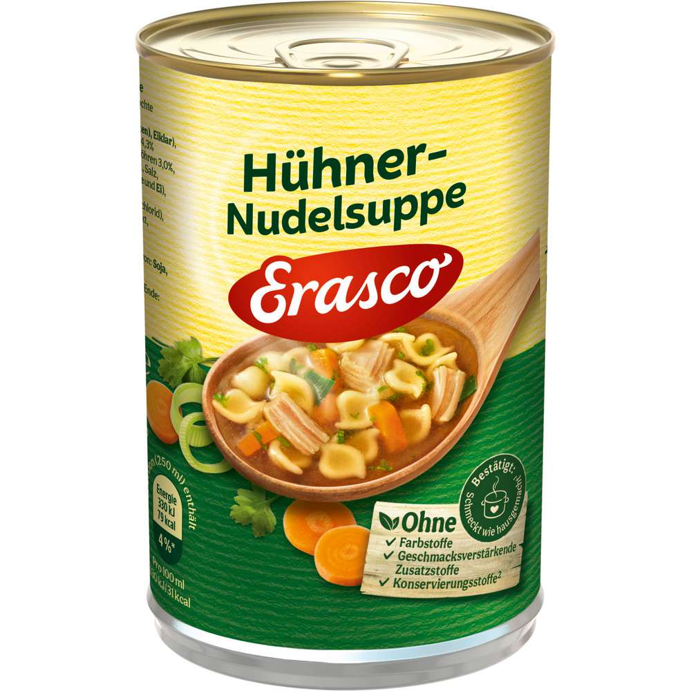 Produktabbildung Erasco Hühner-Nudelsuppe