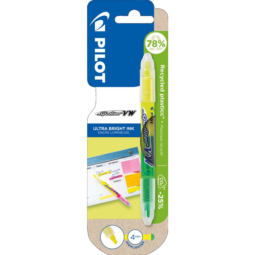 Produktabbildung Pilot Spotliter Stift VW Gelb/Grün