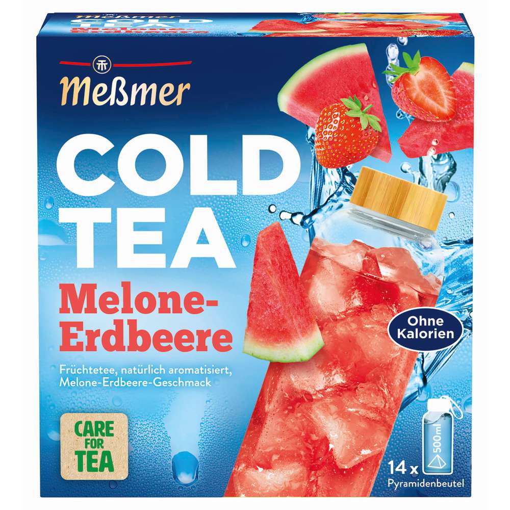 Produktabbildung Meßmer Früchte-Tee ColdTea, Melone-Erdbeere