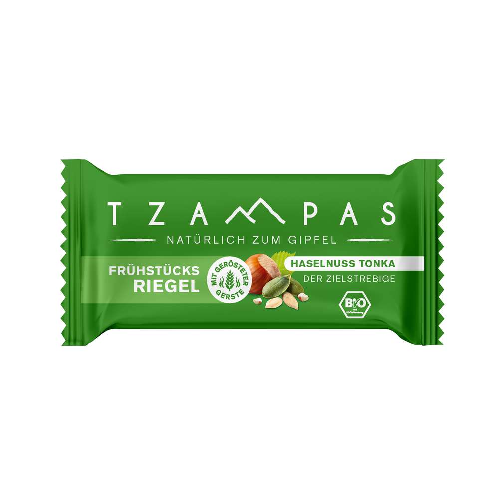 Produktabbildung TZAMPAS Frühstücksriegel Haselnuss